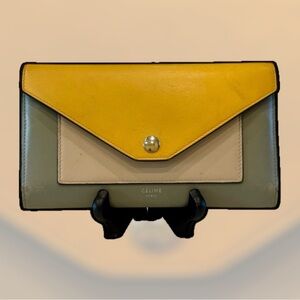 CelineTriomphe envelope tri color wallet